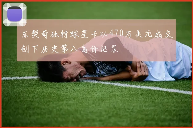 东契奇独特球星卡以470万美元成交创下历史第八高价记录